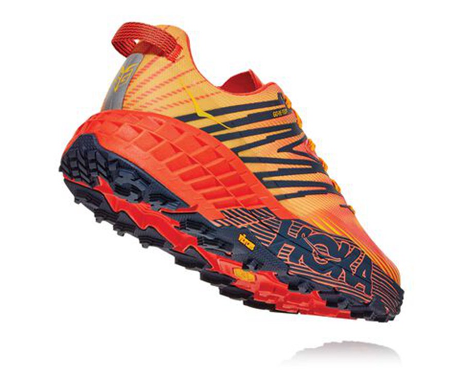 Tenis Trail Hoka One One Masculino Vermelhas - Speedgoat 4 Gore-Tex - 917-GBCSLI